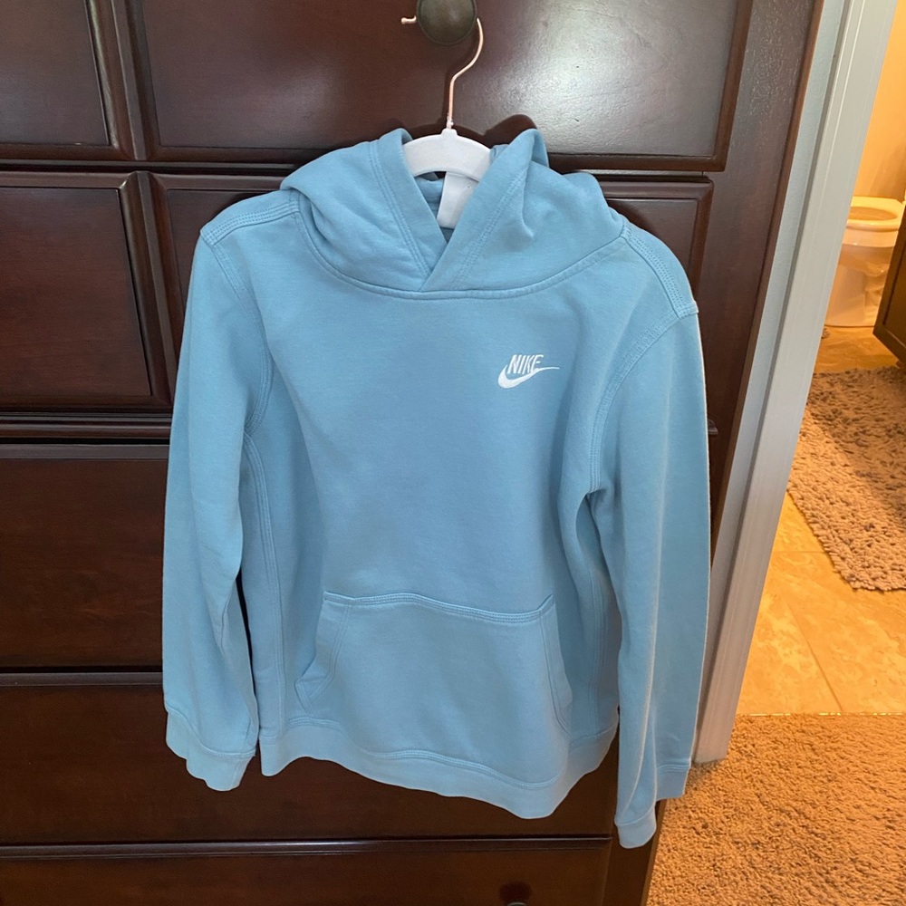 Nike Sky Blue hoodie youth medium